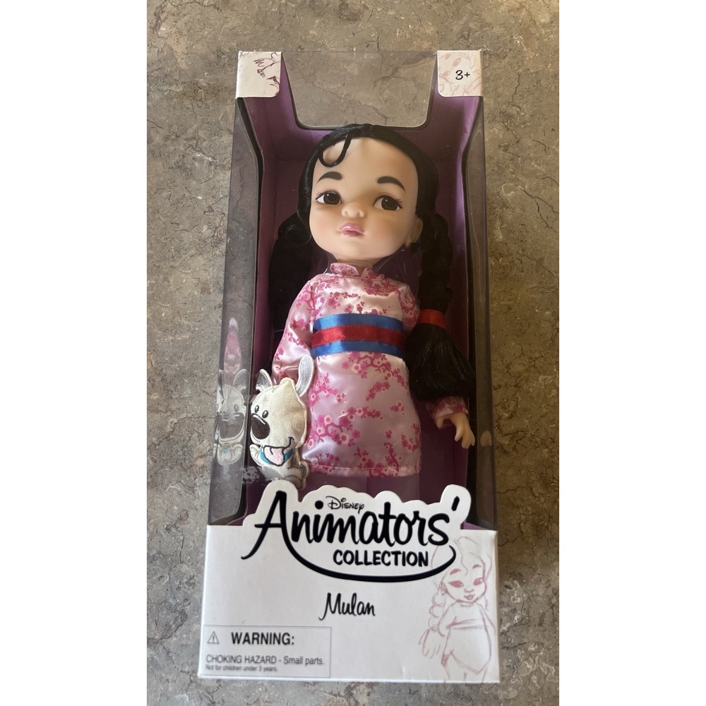 Disney Animators' Collection Mulan 1st Edition Doll 16" with Dog